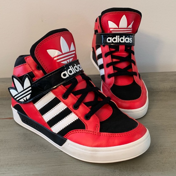 red adidas shoes kids